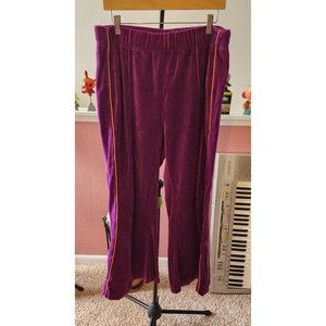 BDG Urban Outfitter Purple Orange Velvet Track Pants - XXL Women's  - Flare